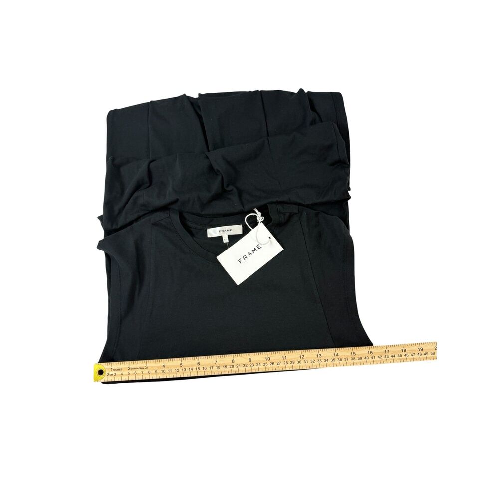 NWT FRAME Black Cotton Dress Size S Small - Picture 5 of 7